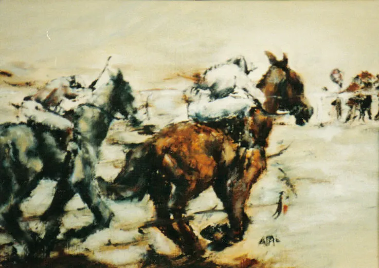 Annemarie Oshelda-Gill- Racing Day, The Finish
