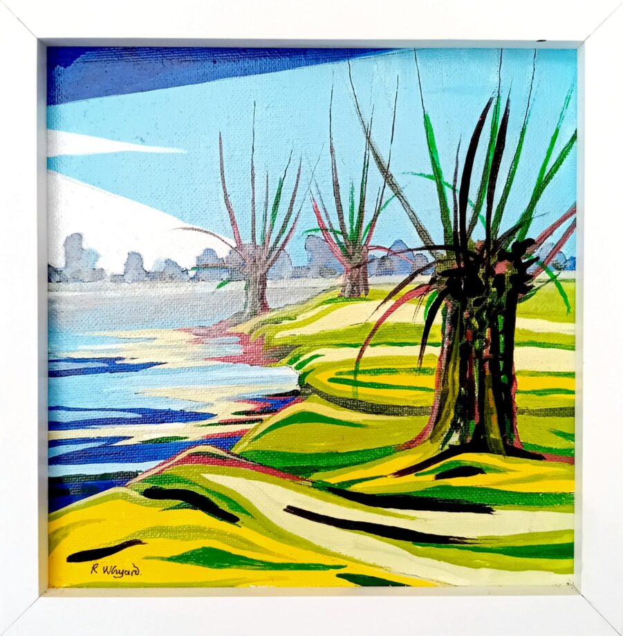 Ray Whyard 'Birchwood' acrylic 19x19