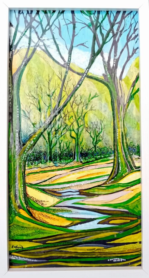 Ray Whyard 'Birchwood' acrylic 30x21cm copy