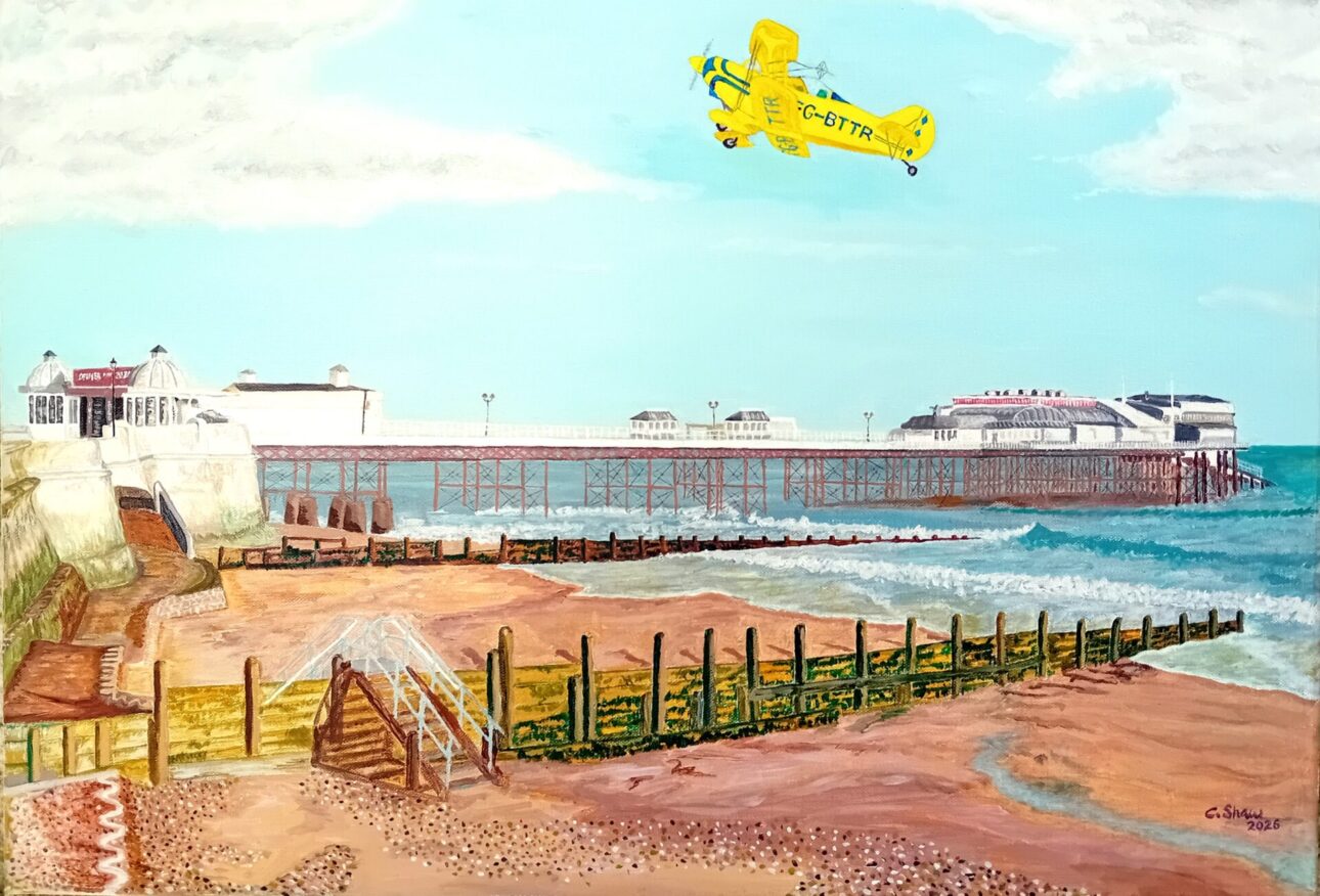 Callum Shaw- Cromer Pier painting on canvas